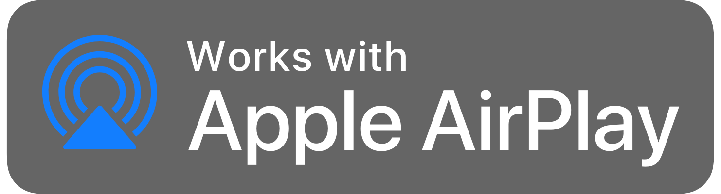 AirPlay Audio Badge Trans Dark AirPlay Audio Badge Trans Dark