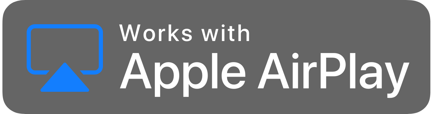 AirPlay Video Badge Trans Dark AirPlay Video Badge Trans Dark